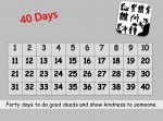 40 Days of Lent