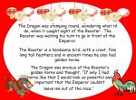 Story of the Rooster, the Dragon and the Centipede