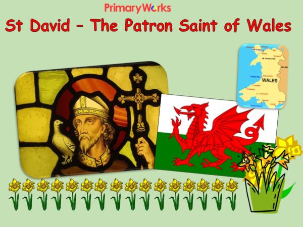 Patron Saint of Wales | St David's Day assembly ks1 & ks2 ...