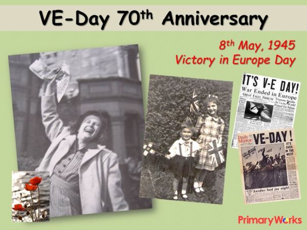 Ww Ii World War 2 Ve Day Display Heading Posters Photos Propaganda