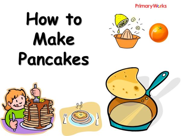 How to make a pancake instruction wriitng for ks1 or ks2 