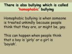 Homophobic Bullying