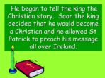 St Patrick and the King