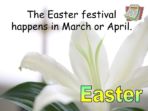 Religious Festivals in the Spring