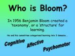 What is Bloom’s Taxonomy?