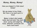 Money, Money, Money – KS2