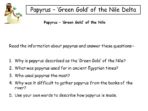 Gift of the Nile – Papyrus