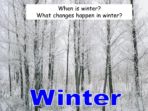 Winter and its Festivals