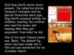 Dick King-Smith – Author Zone