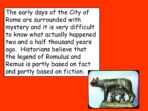 Legend of Romulus and Remus