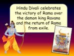 Divali, Rama and Sita