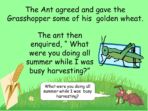 Aesop’s Fables – The Ant & the Grasshopper