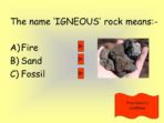 Rocks & Soils Quiz