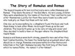 Legend of Romulus and Remus