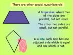 Quadrilaterals and 2D Shapes