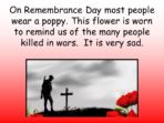 Remembrance  – EYFS and KS1