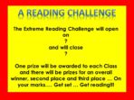 Extreme Reading Competition