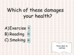 Health Risks Quiz