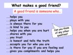 Rules for Friendship