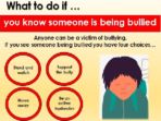 Bullying – What to do if
