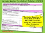 Curriculum Questions for Subject Leaders – Writing