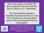 International Day of Peace 2026